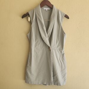 HYFVE Light Gray Blazer Vest Rompers